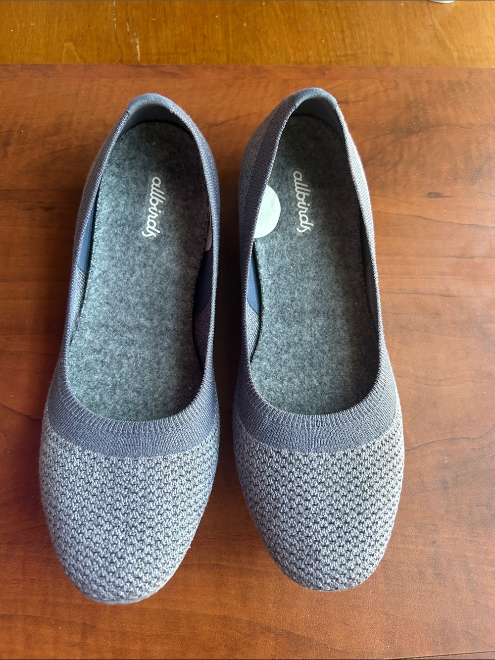 Allbirds Tree Breezers Knit Mist Gray Ballet Flats 7.5